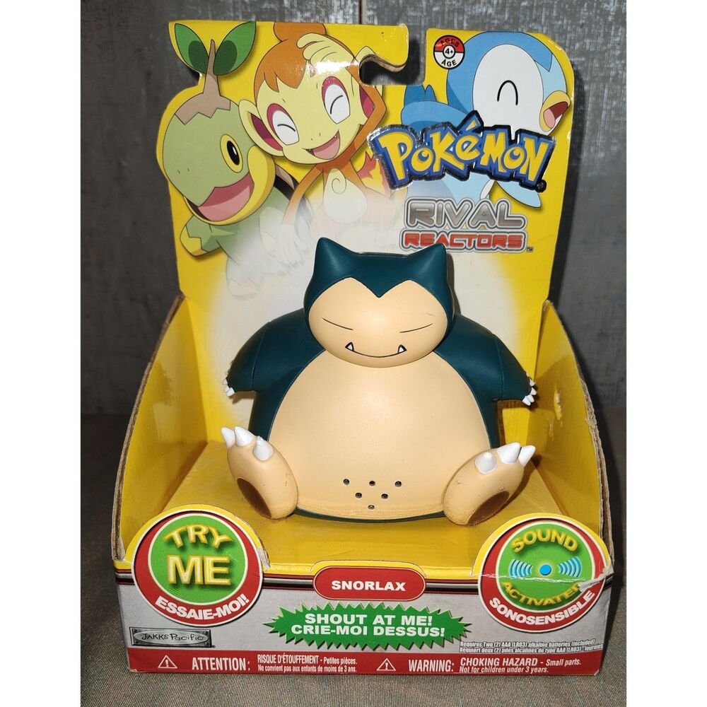 Vintage Jakks Pacific Pokemon Rival Reactors Snorlax 2009 Figure NEW UNTESTED